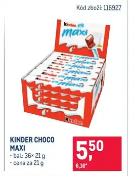 Makro Kinder choco maxi nabídka
