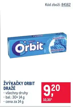 Makro Žvýkačky orbit dražé nabídka