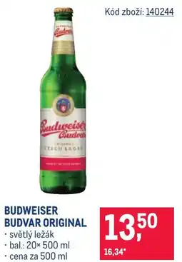 Makro BUDWEISER BUDVAR Original nabídka