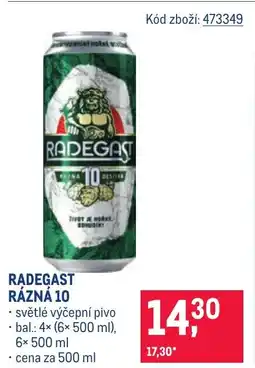 Makro RADEGAST RÁZNÁ 10 nabídka