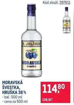 Makro Moravská švestka, hruška 38% nabídka