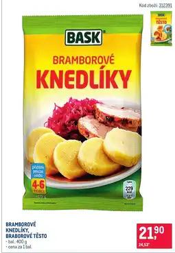 Makro BASK Bramborové knedlíky, braborové těsto nabídka