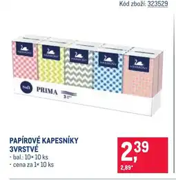 Makro Papírové kapesníky 3vrstvé nabídka