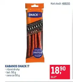 Makro Kabanos snack!t nabídka