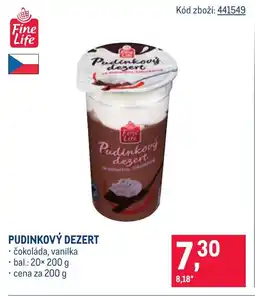 Makro Fine Life Pudinkový dezert nabídka
