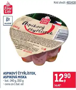 Makro Fine Life Aspikový čtyřlístek, aspiková miska nabídka