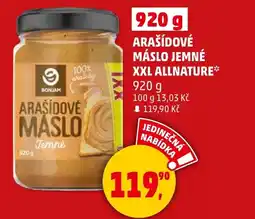 Penny Market Arašídové máslo jemné xxl allnature nabídka