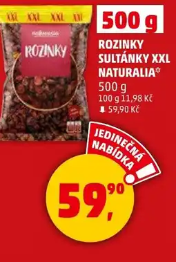 Penny Market Rozinky sultánky xxl naturalia nabídka