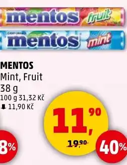 Penny Market MENTOS Mint, Fruit nabídka