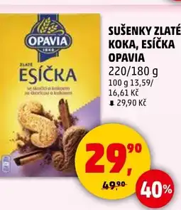 Penny Market Sušenky zlaté koka, esíčka opavia nabídka