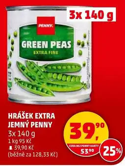 Penny Market Hrášek extra jemný penny nabídka