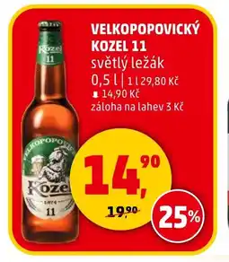 Penny Market Velkopopovický Kozel 11 nabídka