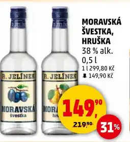 Penny Market Moravská švestka, Hruška nabídka