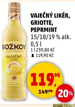 Penny Market Vaječný Likér, griotte, peprmint nabídka