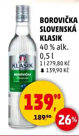 Penny Market Borovička Slovenská klasik nabídka