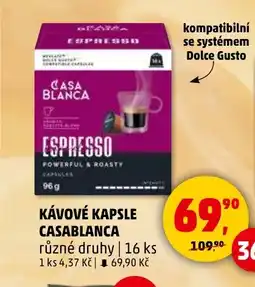 Penny Market Kávové kapsle Casablanca nabídka