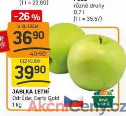 Flop JABLKA LETNÍ Odrůda: Early Gold 1 kg nabídka