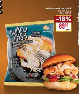Billa Kuřecí prsa k natrhání cena za 360 g nabídka