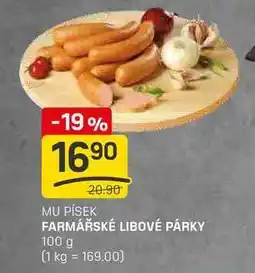 Flop FARMÁŘSKÉ LIBOVÉ PÁRKY 100 g nabídka