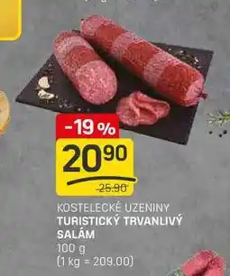 Flop TURISTICKÝ TRVANLIVÝ SALÁM 100 g nabídka