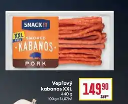 Billa Vepřový kabanos XXL 440 g nabídka