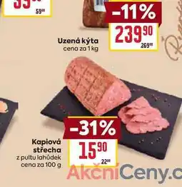 Billa Kapiová střecha z pultu lahůdek cena za 100 g nabídka