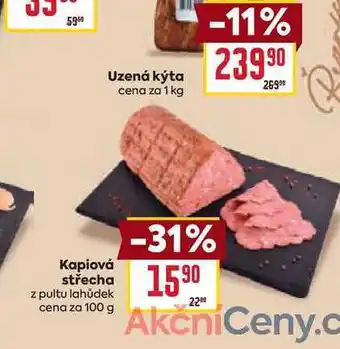 Billa Kapiová střecha z pultu lahůdek cena za 100 g nabídka