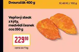 Billa Vepřový steak z kýty, medvědí česnek cca 350 g nabídka
