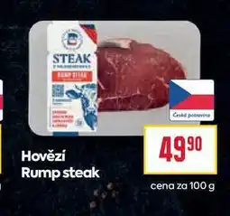 Billa Hovězí Rump steak cena za 100 g nabídka