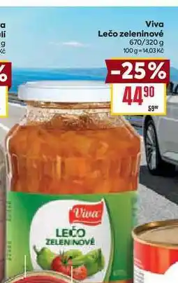 Billa Viva Lečo zeleninové 670/320 g nabídka