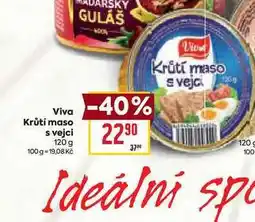 Billa Viva Krůtí maso s vejci 120 g nabídka
