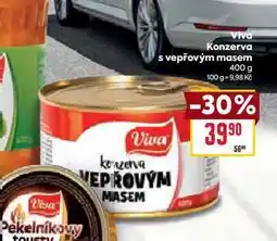 Billa Viva Konzerva s vepřovým masem 400g nabídka