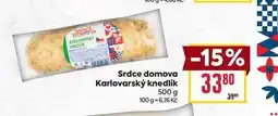 Billa Srdce domova Karlovarský knedlík 500 g nabídka
