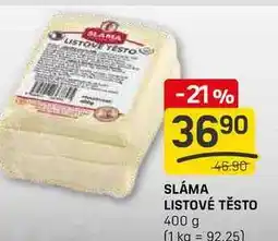 Flop SLÁMA LISTOVÉ TĚSTO 400 g nabídka