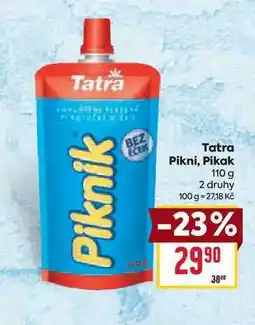 Billa Tatra Pikni, Pikak 110 g nabídka