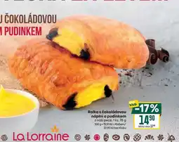 Billa Rolka s čokoládovou náplní a pudinkem z naší pece, 1 ks, 78 g nabídka