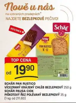 Flop SCHÄR PAN RUSTICO VÍCEZRNNÝ KRÁJENÝ CHLÉB BEZLEPKOVÝ 250 g nabídka