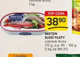 Flop NEKTON SLEDÍ FILETY vybrané druhy 170 g. p.p. 85-102 g nabídka