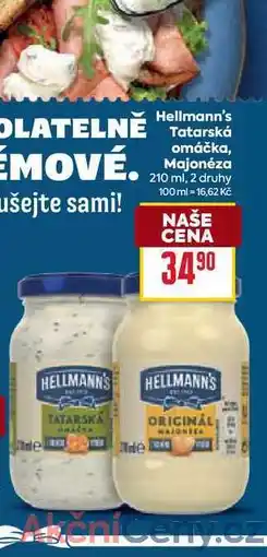 Billa Hellmann's Tatarská omáčka, Majonéza 210 ml nabídka