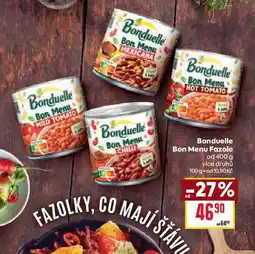 Billa Bonduelle Bon Menu Fazole od 400 g nabídka