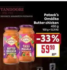 Billa Patack's Omáčka Butter chicken 450 g nabídka