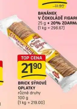 Flop BRICK SÝROVÉ OPLATKY různé druhy 100 g nabídka