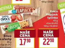 Billa Emco Flapjack tyčinka 45 g nabídka