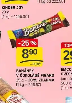 Flop BANÁNEK V ČOKOLÁDĚ FIGARO 25 g nabídka