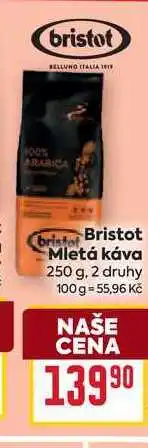 Billa Bristot Mletá káva 250 g nabídka