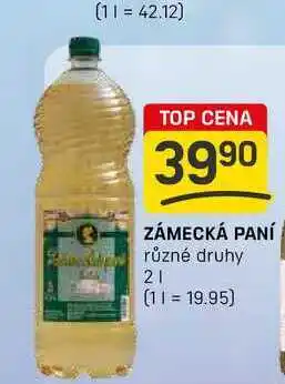Flop ZÁMECKÁ PANÍ různé druhy 2l nabídka