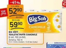 Flop BIG SOFT TOALETNÍ PAPÍR CAMOMILE 8 rolí nabídka