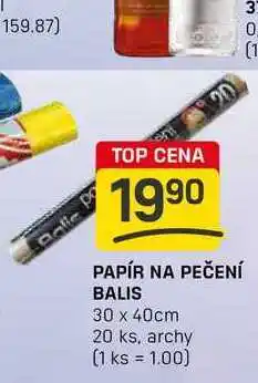 Flop PAPÍR NA PEČENÍ BALIS 30 x 40cm 20 ks, archy nabídka