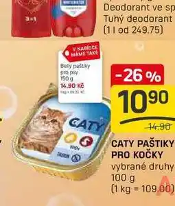 Flop CATY PAŠTIKY PRO KOČKY vybrané druhy 100 g nabídka