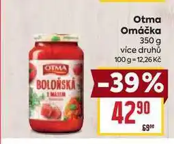 Billa Otma Omáčka 350 g nabídka